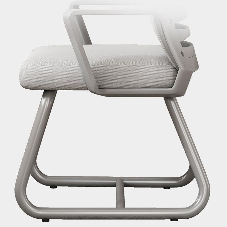 Chaise de bureau en latex en acier inoxydable en plastique carré minimaliste moderne avec dossier et accoudoirs pour la maison et le bureau 
