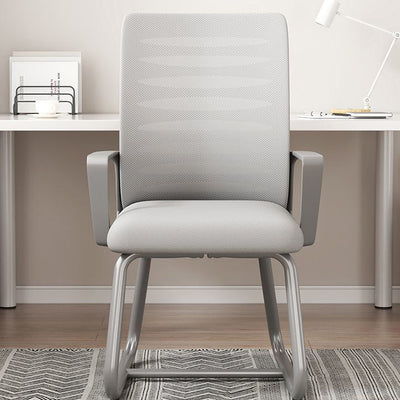 Chaise de bureau en latex en acier inoxydable en plastique carré minimaliste moderne avec dossier et accoudoirs pour la maison et le bureau 