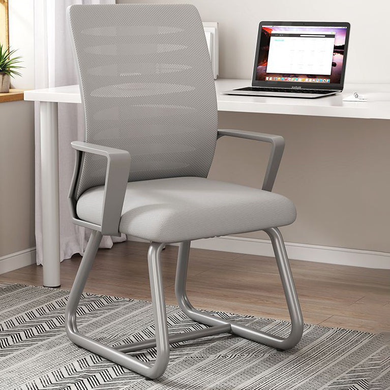 Chaise de bureau en latex en acier inoxydable en plastique carré minimaliste moderne avec dossier et accoudoirs pour la maison et le bureau 
