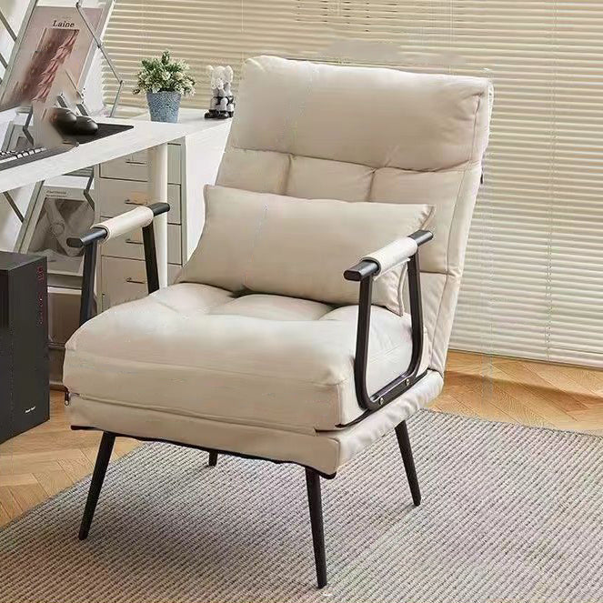 Moderner Luxus Sessel aus quadratischem Kunstleder mit Rückenlehne und Armlehne aus Kohlenstoffstahl für das Wohnzimmer 