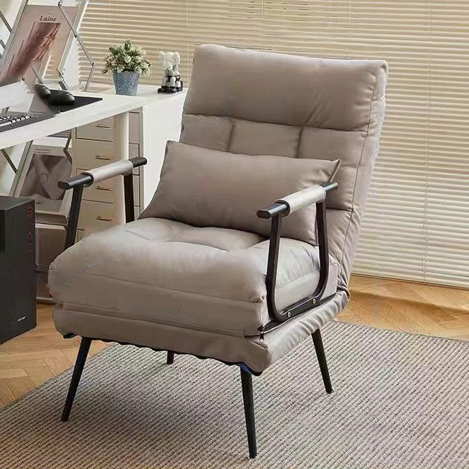 Moderner Luxus Sessel aus quadratischem Kunstleder mit Rückenlehne und Armlehne aus Kohlenstoffstahl für das Wohnzimmer 