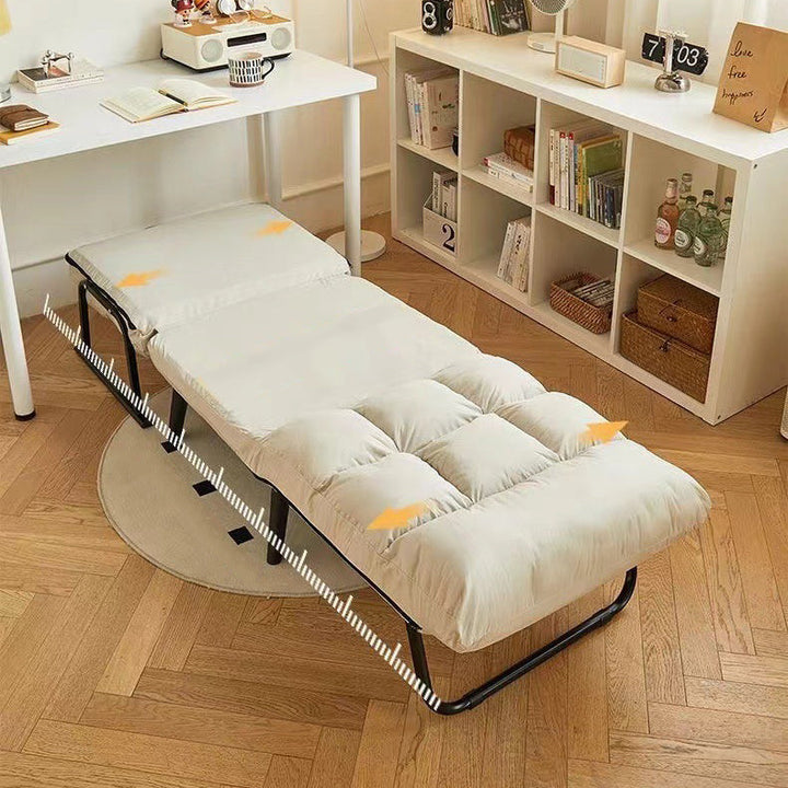 Modern Luxury Square Faux Leather Carbon Steel Recliner Backrest Armrest For Living Room