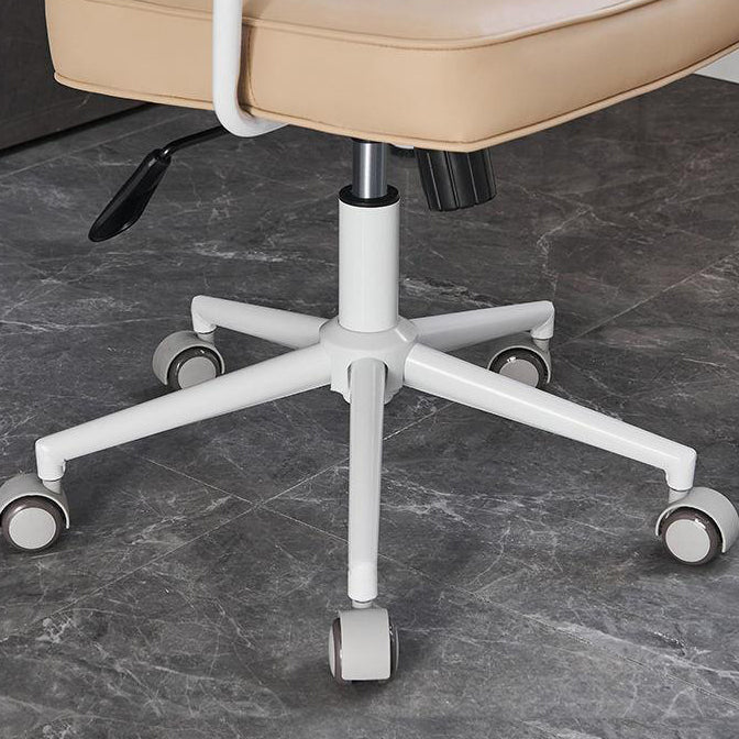 Chaise de bureau en cuir minimaliste moderne carrée en acier inoxydable avec dossier et accoudoirs pour la maison et le bureau 