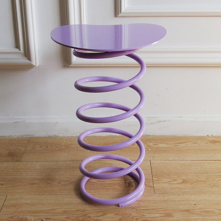 Contemporary Creative Spring Round Iron Plastic Dining Chair For Dining Room