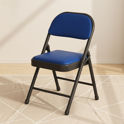 Silla de comedor plegable con respaldo cuadrado de acero inoxidable de simplicidad moderna para comedor 
