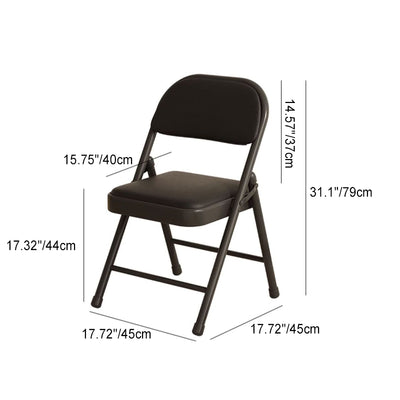 Silla de comedor plegable con respaldo cuadrado de acero inoxidable de simplicidad moderna para comedor 