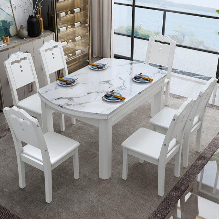 Respaldo rectangular de simplicidad moderna Silla de comedor de madera maciza Respaldo para comedor 