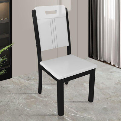 Respaldo rectangular de simplicidad moderna Silla de comedor de madera maciza Respaldo para comedor 