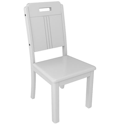 Respaldo rectangular de simplicidad moderna Silla de comedor de madera maciza Respaldo para comedor 