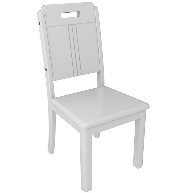 Respaldo rectangular de simplicidad moderna Silla de comedor de madera maciza Respaldo para comedor 