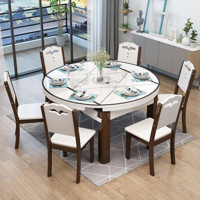 Respaldo rectangular de simplicidad moderna Silla de comedor de madera maciza Respaldo para comedor 