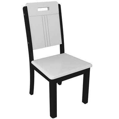 Respaldo rectangular de simplicidad moderna Silla de comedor de madera maciza Respaldo para comedor 
