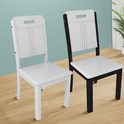 Respaldo rectangular de simplicidad moderna Silla de comedor de madera maciza Respaldo para comedor 