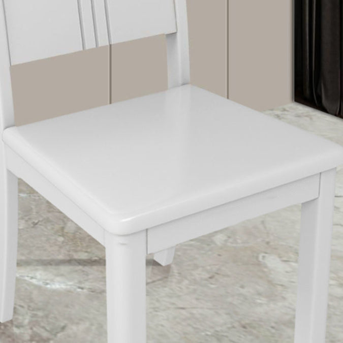 Respaldo rectangular de simplicidad moderna Silla de comedor de madera maciza Respaldo para comedor 