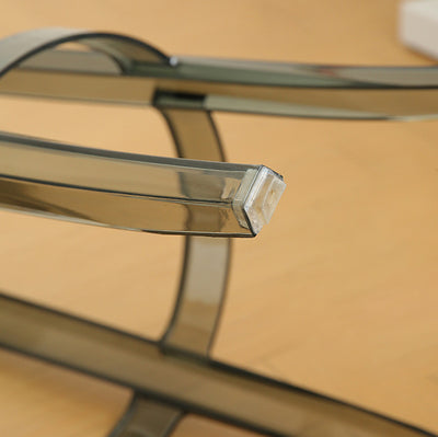 Modern Minimalist Round Plastic Bar Stool Footrest For Dining Room