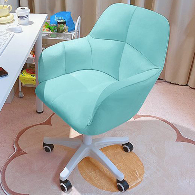 Contemporary Luxury Square Cushion Golden Velvet Nylon Desk Chair Backrest For Home Office