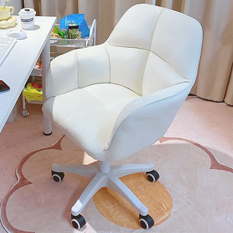 Contemporary Luxury Square Cushion Golden Velvet Nylon Desk Chair Backrest For Home Office