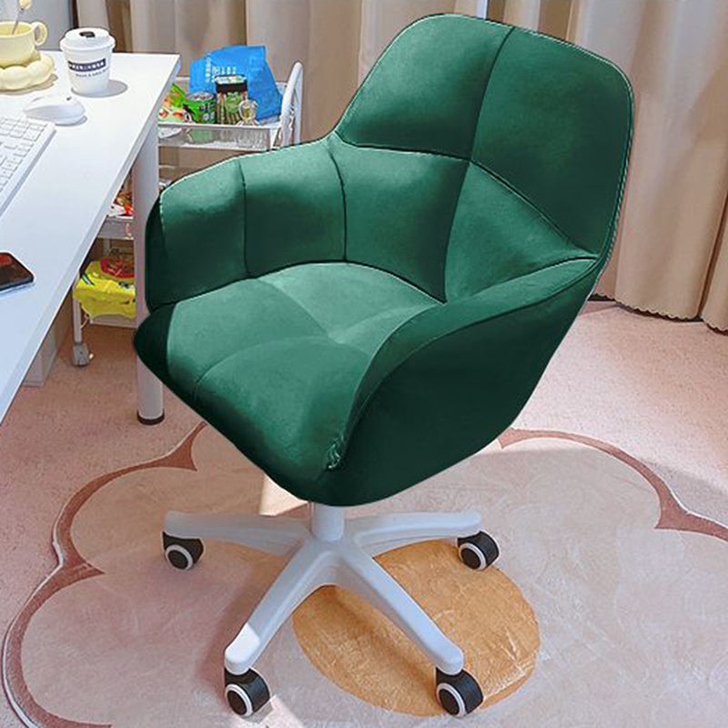 Contemporary Luxury Square Cushion Golden Velvet Nylon Desk Chair Backrest For Home Office