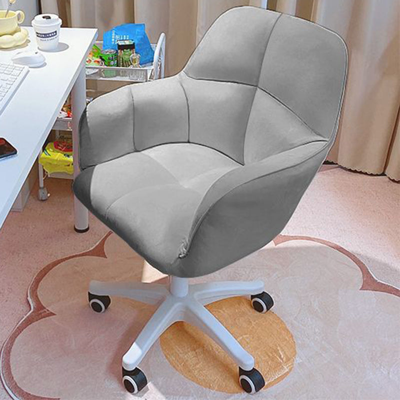 Contemporary Luxury Square Cushion Golden Velvet Nylon Desk Chair Backrest For Home Office