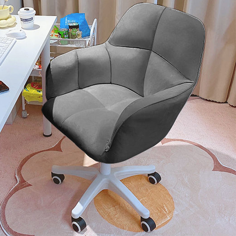 Contemporary Luxury Square Cushion Golden Velvet Nylon Desk Chair Backrest For Home Office
