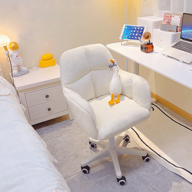 Contemporary Luxury Square Cushion Golden Velvet Nylon Desk Chair Backrest For Home Office