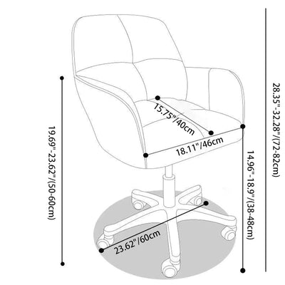 Contemporary Luxury Square Cushion Golden Velvet Nylon Desk Chair Backrest For Home Office