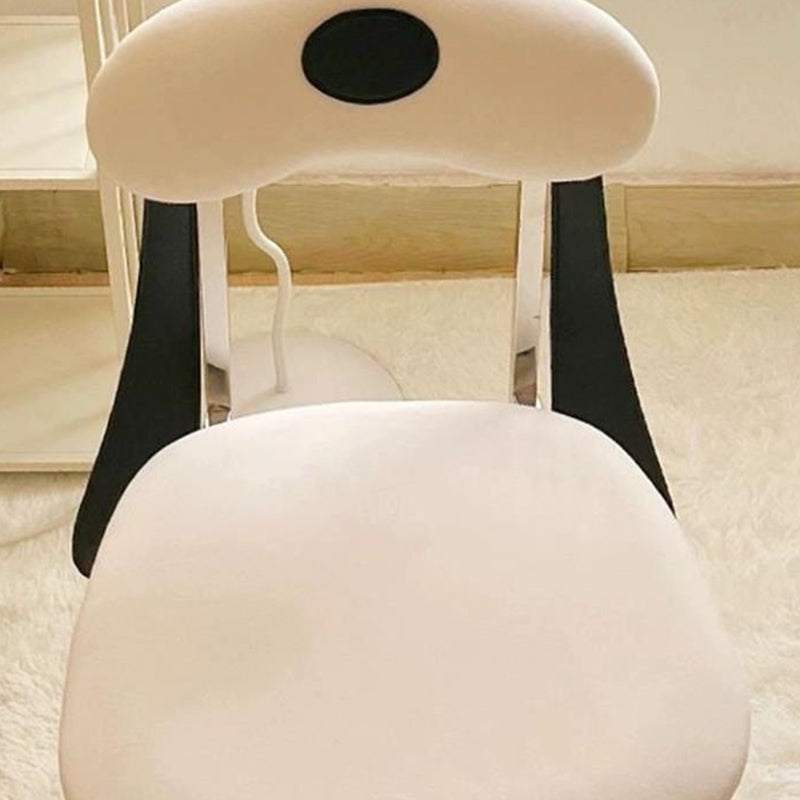 Modern Eclectic Dog Square Leather Stainless Steel Dining Chair Backrest For Dining Room