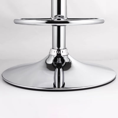 Modern Minimalist Rectangular Cushion Leather Stainless Steel Bar Stool Backrest For Dining Room