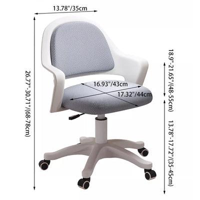 Simplicité Moderne Coussin Carré Éponge Nylon Chaise de Bureau Dossier Accoudoir Pour Bureau à Domicile 