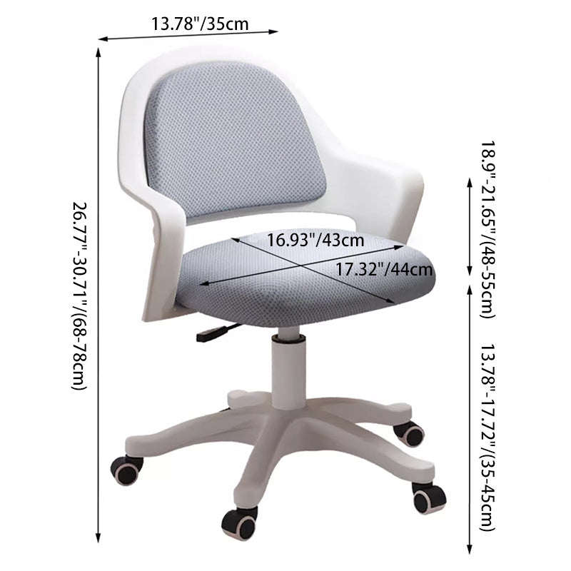 Simplicité Moderne Coussin Carré Éponge Nylon Chaise de Bureau Dossier Accoudoir Pour Bureau à Domicile 