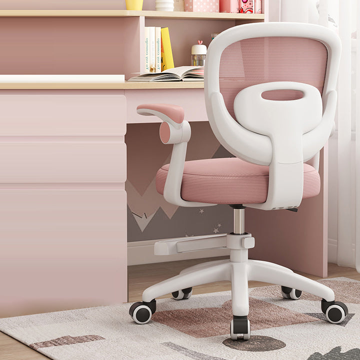 Simplicité Moderne Coussin Rond Tissu PP Chaise de Bureau Dossier Accoudoir Pour Bureau à Domicile 