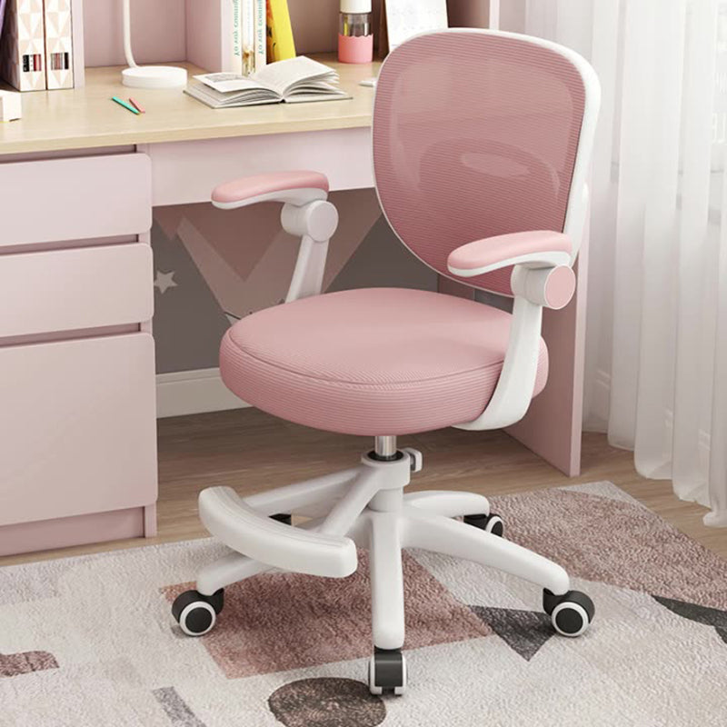 Simplicité Moderne Coussin Rond Tissu PP Chaise de Bureau Dossier Accoudoir Pour Bureau à Domicile 