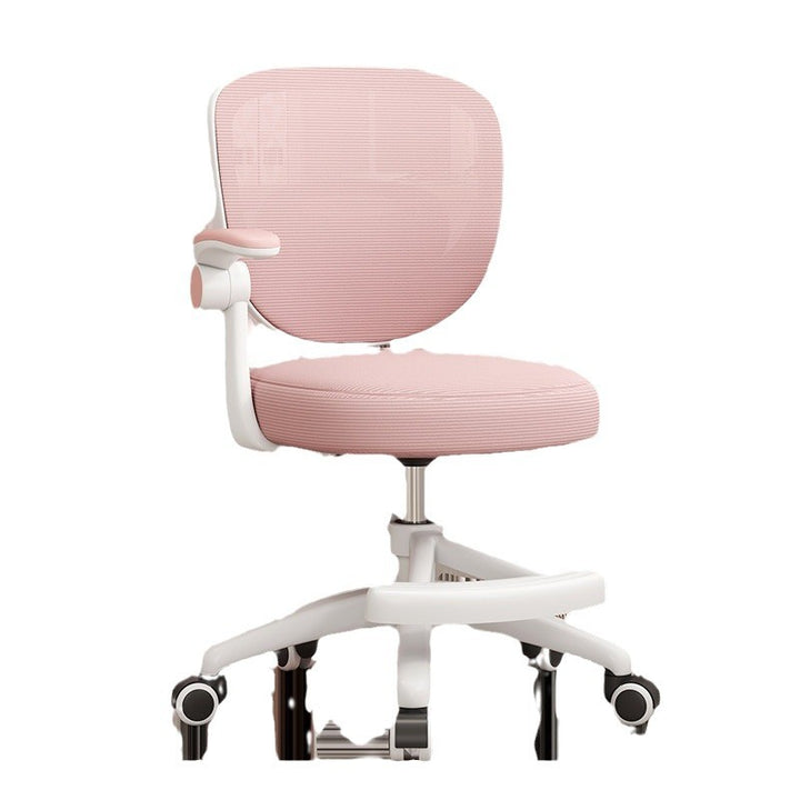 Simplicité Moderne Coussin Rond Tissu PP Chaise de Bureau Dossier Accoudoir Pour Bureau à Domicile 