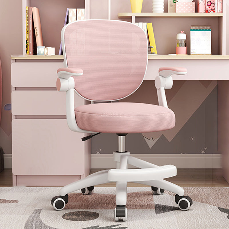 Simplicité Moderne Coussin Rond Tissu PP Chaise de Bureau Dossier Accoudoir Pour Bureau à Domicile 