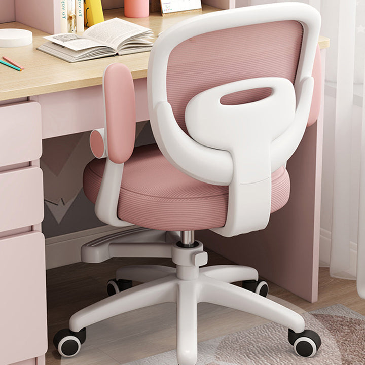 Simplicité Moderne Coussin Rond Tissu PP Chaise de Bureau Dossier Accoudoir Pour Bureau à Domicile 
