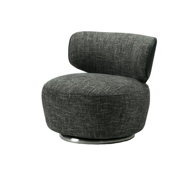 Traditional European Round Linen Solid Wood Iron Sofa Backrest For Living Room
