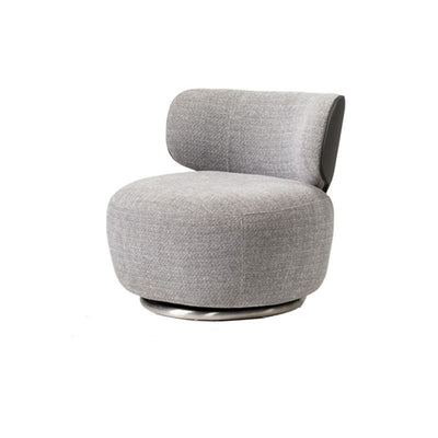Traditional European Round Linen Solid Wood Iron Sofa Backrest For Living Room