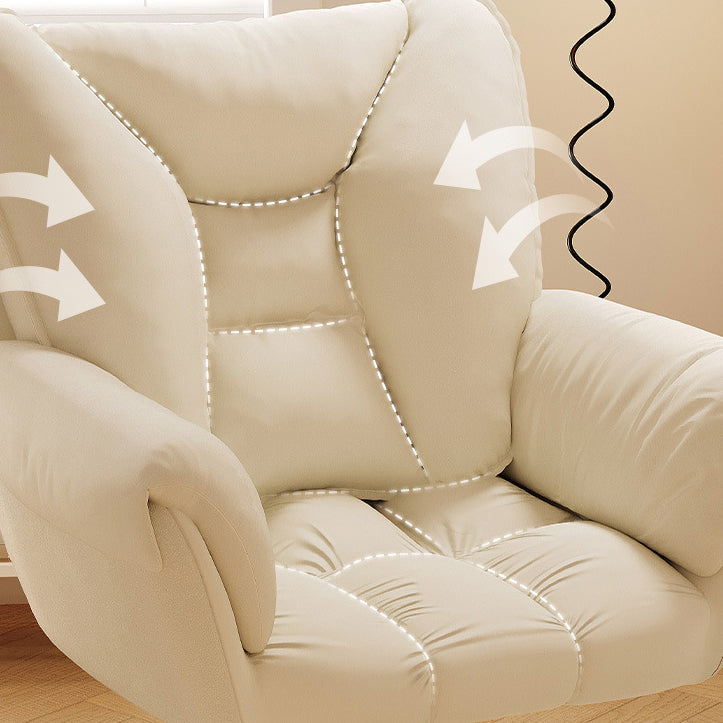 Contemporary Coastal Square High Elastic Foam Nylon Desk Chair Backrest Armrest For Home Office