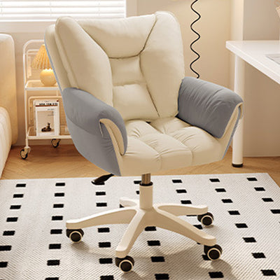 Contemporary Coastal Square High Elastic Foam Nylon Desk Chair Backrest Armrest For Home Office
