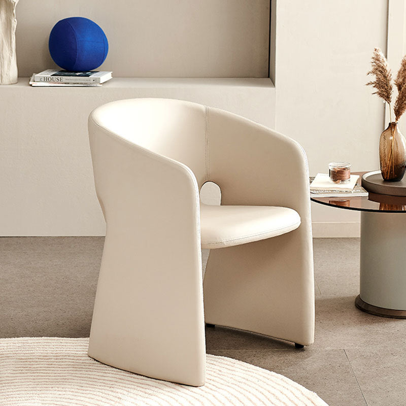 Modern Eclectic Wraparound Back Velvet Foam Solid Wood Dining Chair Backrest Armrest For Dining Room