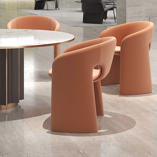 Modern Eclectic Wraparound Back Velvet Foam Solid Wood Dining Chair Backrest Armrest For Dining Room