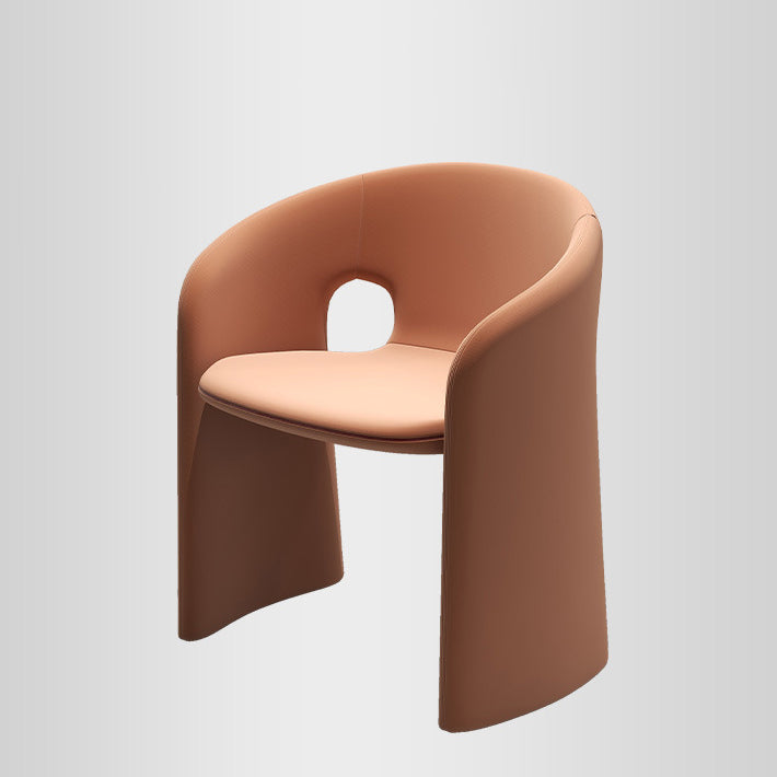 Modern Eclectic Wraparound Back Velvet Foam Solid Wood Dining Chair Backrest Armrest For Dining Room