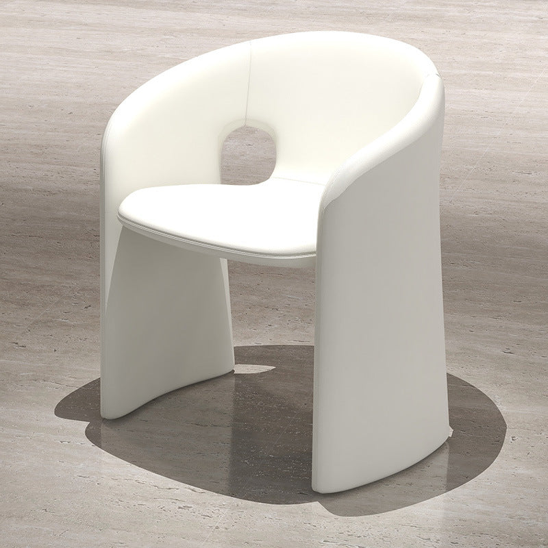 Modern Eclectic Wraparound Back Velvet Foam Solid Wood Dining Chair Backrest Armrest For Dining Room