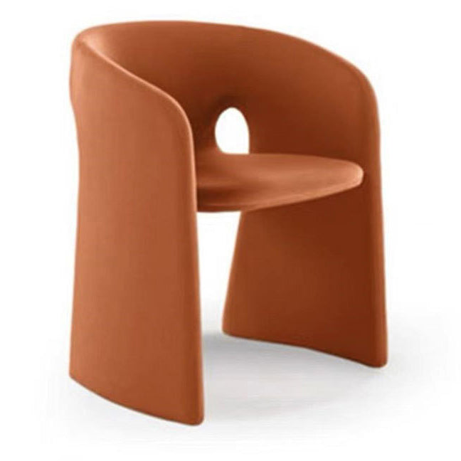 Modern Eclectic Wraparound Back Velvet Foam Solid Wood Dining Chair Backrest Armrest For Dining Room