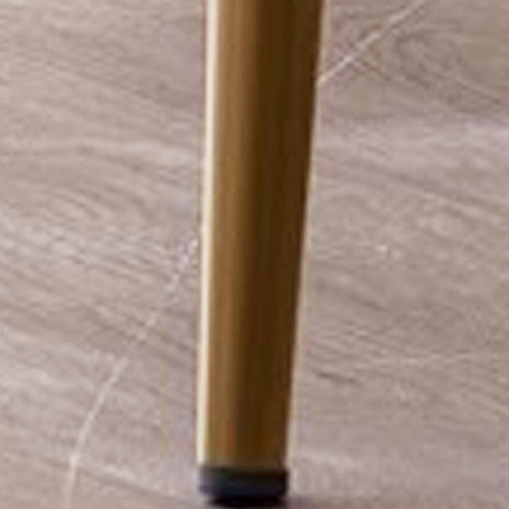 Moderner halbkreisförmiger Esszimmerstuhl im Mid-Century-Stil mit Kissen, Samt, Schwamm und Edelstahl, mit Rückenlehne und Armlehnen, für das Esszimmer 