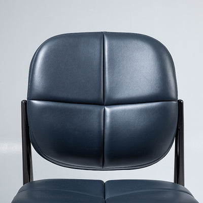 Modern Luxury Square Microfiber Leather Metal Sponge Backrest For Dining Room