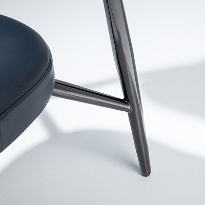 Modern Luxury Square Microfiber Leather Metal Sponge Backrest For Dining Room