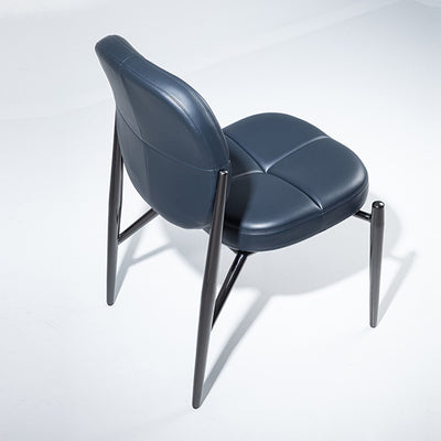 Modern Luxury Square Microfiber Leather Metal Sponge Backrest For Dining Room