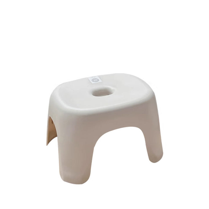 Taburete bajo elíptico minimalista moderno PP sin brazos y sin respaldo para sala de estar 