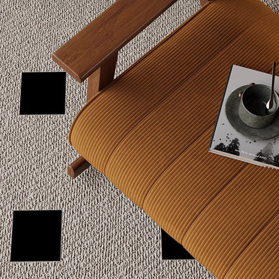 Contemporary Retro A-Shape Cylindrical Oak Corduroy Lamb Fleece Sponge Accent Chair Backrest Armrest For Living Room